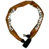 Image de kettingslot 100 cm 8 mm staal/polyester oranje 3-delig