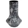 Image de Present Time Vase en marbre mosaïque - Noir - 20 x 20 x 31 cm - Rond - En métal - Vase à fleurs - Décoration d'intérieur - Fête des mères - Cadeau de fête des mères - Cadeau de fête des mères - Idée
