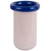 Image de Present Time Vase Plegado Xs - Rose - 12.5x12.5x21cm - Rond - Verre - Vase à fleurs - Décoration d'intérieur - Fête des mères - Cadeau de fête des mères - Cadeau de fête des mères - Idée cadeau de