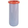 Image de Present Time Vase Plegado Xl - Violet - 14x14x30.5cm - Rond - Verre - Vase à fleurs - Décoration d'intérieur - Fête des mères - Cadeau de fête des mères - Cadeau de fête des mères - Idée cadeau de