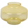 Image de Present Time Vase Pasmoso - Jaune - 22x22x16.5cm - Rond - Verre - Vase à fleurs - Décoration d'intérieur - Fête des mères - Cadeau de fête des mères - Cadeau de fête des mères - Idée cadeau de fête