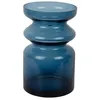 Image de Present Time Vase Gusto - Bleu - 15,5x15,5x25cm - Rond - Verre - Vase à fleurs - Décoration d'intérieur - Fête des mères - Cadeau de fête des mères - Cadeau de fête des mères - Idée cadeau de fête des