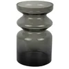 Image de Present Time Vase Gusto - Gris - 15,5x15,5x25cm - Rond - Verre - Vase à fleurs - Décoration d'intérieur - Fête des mères - Cadeau de fête des mères - Cadeau de fête des mères - Idée cadeau de fête des