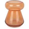 Image de Present Time Vase Excelente - Orange - 20,5x20,5x26cm - Rond - Verre - Vase à fleurs - Décoration d'intérieur - Fête des mères - Cadeau de fête des mères - Cadeau de fête des mères - Idée cadeau de