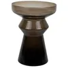 Image de Present Time Vase Majesto - Marron - 22.5x22.5x30cm - Rond - Verre - Vase à fleurs - Décoration d'intérieur - Fête des mères - Cadeau de fête des mères - Cadeau de fête des mères - Idée cadeau de fête