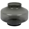 Image de Present Time Vase Pasmoso - Gris - 22x22x16.5cm - Rond - Verre - Vase à fleurs - Décoration d'intérieur - Fête des mères - Cadeau de fête des mères - Cadeau de fête des mères - Idée cadeau de fête des