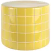 Image de Table d'appoint Retro Tiles Low Present Time Jaune taille unique