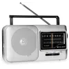 Image de Caliber Radio Portable FM Vintage sur Piles ou Secteur   Poste de Radio avec Prise Casque, Antenne Télescopique, Poignée et Design Rétro pour Maison, Cuisine, Camping et Déplacements