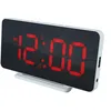 Image de Caliber Réveil avec Port USB - Réveil numérique - Horloge d'alarme numérique - Chargeur USB - Affichage LED dimmable - Blanc/Rouge - 140 x 100 x 75 mm