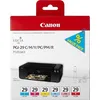 Image de Confezione Multipla Canon PgI-29 Cmy/pc/pm/r: Giallo, Ciano, Magenta, Rosso, Ciano Fotografico, Magenta Fotografico