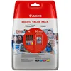 Image de Canon CLI-551 Cartouches BK/C/M/Y Multipack Noir, Cyan, Magenta, Jaune + Pack de 50 feuilles papier photo PP-201 10x15cm (Emballage plastique)