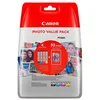 Image de Canon CLI-571 Cartouches BK/C/M/Y Noir, Cyan, Magenta, Jaune + Pack de 50 feuilles papier photo PP-201 10x15cm (Emballage plastique sécurisé)