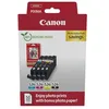 Image de Canon CLI-526 C M Y BK Value Pack de 4 Cartouches (Noir Cyan Magenta Jaune) +50 Feuilles Papier Photo 10x15cm Certifié (Carton Recyclable 2024)