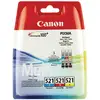 Image de Pack de cartouches d'origine 3 couleurs CLI-521 CANON