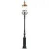 Image de K.S. Verlichting Noble lampadaire d'extérieur DÜSSELDORF, noir