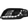 Image de AUTO-STYLE Set de Phares incl. DRL compatible avec Audi A3 8P 2003-2008 - Noir