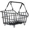 Image de Basil Cento MIK Panier de vélo arrière, 22 l, Noir, résistant aux intempéries, avec système MIK verrouillable, Design Exceptionnel