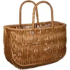 Image de Basil Fahrradkorb Swing Panier de vélo Mixte Adulte, Varnished Natural, 42 x 20 x 26 cm