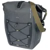 Image de Basil Navigator Storm MIK Side L Sacoche de vélo Simple Noir/Gris 25-31 l 15 x 26 x 41 cm Sacoche arrière 100% étanche