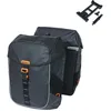 Image de Basil Miles Tarpaulin MIK Sacoche Double étanche avec système MIK verrouillable 34 l Noir/Orange Idéal pour Les randonnées à vélo