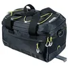 Image de Basil Miles MIK Sacoche de Porte-Bagages étanche avec système MIK verrouillable 7 l Idéal pour Les trajets et l'extérieur Noir/Citron Vert