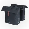 Image de Basil City MIK Sacoche Double 28-32 l, Noire, imperméable, avec Plaque d'adaptation MIK verrouillable, Parfaite pour Les trajets et Les Loisirs