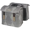 Image de Basil Elegance MIK Sacoche Double 40-49 l, Taupe, imperméable, Durable en matériaux recyclés, avec Plaque d'adaptation MIK verrouillable, idéale pour Le Quotidien et Les Courses