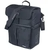 Image de Basil Move MIK Hooks Sac à bandoulière imperméable en Polyester recyclé, idéal pour Le Quotidien et Les Loisirs, Compatible avec Tous Les Porte-Bagages Noir 15 l
