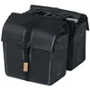 Image de Basil Urban Dry MIK Double Bag Sacoche de vélo étanche avec Plaque d'adaptation MIK verrouillable, 50 l, Noir Mat, idéale pour Les trajets Quotidiens, Les Courses en Gros et Les trajets Quotidiens