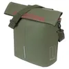 Image de BASIL City Shopper Sacoche de vélo compatible avec MIK HOOK, 14-16 L, vert mousse