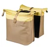 Image de Basil Vive Sacoche de vélo individuelle pour Porte-Bagages, étanche, 15-20 l, avec Compartiment pour Ordinateur Portable, réfléchissant, en matériau recyclé, MIK Hooks, 29 x 11 x 34 cm, Jaune/Noir
