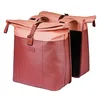 Image de Basil Vive - Double Sacoche de vélo - Étanche - 28-35 l - Réfléchissante - en matériau recyclé - 30 x 14 x 38 cm - Rouge/Noir