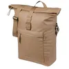 Image de Basil Brooklyn Sacoche de vélo individuelle pour Porte-Bagages, étanche, 17 l, avec Compartiment pour Ordinateur Portable, réfléchissante, en matériau recyclé, MIK Hooks, 32 x 14 x 40 cm, Sable
