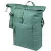Image de Basil Brooklyn Sacoche de vélo individuelle pour Porte-Bagages, étanche, 17 l, avec Compartiment pour Ordinateur Portable, réfléchissante, en matériau recyclé, MIK Hooks, 32 x 14 x 40 cm, Vert
