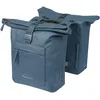 Image de Basil Brooklyn Double Sacoche de vélo - Étanche 41 l - avec Plaque d'adaptation MIK - Imperméable - Réfléchissant - en matériau recyclé - Bleu