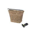 Image de Panier de vélo Basil Bremen Aspect rotin avec Support de Guidon KF 27 x 35 x 29 cm - Seagrass