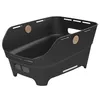 Image de Basil Cento Neo WSL - Panier arrière pour vélo, 21 l, en plastique recyclé, réfléchissant, 46,9 x 23,7 x 14,1 cm, noir