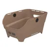 Image de Basil Cento Neo WSL Panier arrière pour vélo, 21 l, en plastique recyclé, réfléchissant, 46,9 x 23,7 x 14,1 cm, couleur sable