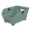 Image de Basil Cento Neo WSL - Panier arrière pour vélo, 21 l, en plastique recyclé, réfléchissant, 46,9 x 23,7 x 14,1 cm, vert
