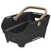 Image de Basil Cento Neo MIK Porte-vélo arrière - 21L - En plastique recyclé - Réfléchissant - 46,9 x 23,7 x 14,1 cm - Noir