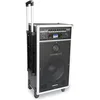 Image de Vonyx ST180 Système Sono Portable 12" Bluetooth/CD/MP3, Enceinte Active 12", Puissance 450W, Deux Micros Main UHF sans-Fil et Un Micro Filaire, Batterie Intégrée