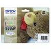 Image de Epson T0615 Multipack Ours en peluche, 4 couleurs : Noir, Cyan, Magenta, Jaune, Cartouches d'encres d'origine, D68, D88, DX3800, DX4200, DX4800