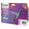 Image de Cartouche d'encre EPSON Pack Multipack 6 Originales T0807 Série Colibri (Noir + 5 Couleurs) - C13T08074010