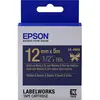 Image de Epson LK-4HKK - Rubans d'étiquettes (Or sur marine, Satin, Epson, LabelWorks LW-Z900FK QWERTY)