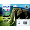 Image de Cartouche d'encre EPSON Pack Multipack 6 Originales T2428 Série Éléphant (Noir + 5 Couleurs) - C13T24284010