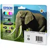 Image de Cartouche d'encre EPSON Pack Multipack 6 Originales T24 XL Série Éléphant (Noir + 5 Couleurs) - C13T24384010