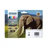 Image de EPSON Multipack 24 - Eléphant - Noir jaune cyan magenta magenta clair cyan clair (C13T24284011)