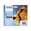 Image de EPSON Multipack T0715 - Guépard - Noir Cyan Magenta Jaune (C13T07154012)