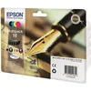Image de EPSON Multipack T1626 - Stylo Plume - Noir Cyan Magenta Jaune (C13T16264012)