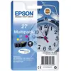 Image de Epson Multipack 27 Réveil, Cartouches d'encre d'origine, 3 couleurs: Cyan, Magenta, Jaune, WF-3620DWF WF-3640DTWF WF-7110DTW WF-7210DTW WF-7710DWF WF-7715DWF WF-7720DTWF WF-7610DWF
